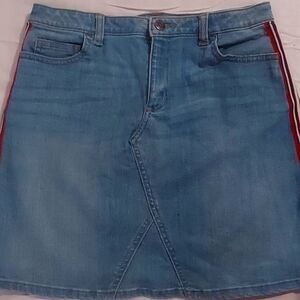 Lands' End Green A-Line Mini Skirt Casual